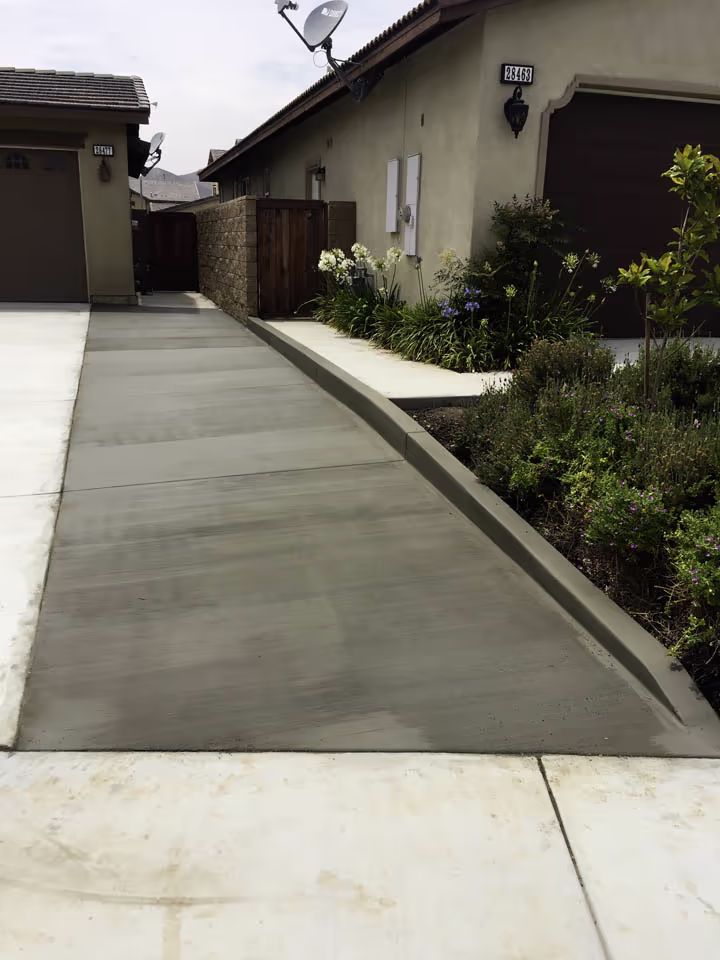 Residential Concrete Driveway Extension Project — photo 2